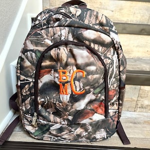 Large Camo Backpack, Monogram camo backpack, personalized camo backpack, embroider camo backpack