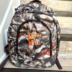 Large Camo Backpack, Monogram camo backpack, personalized camo backpack, embroider camo backpack