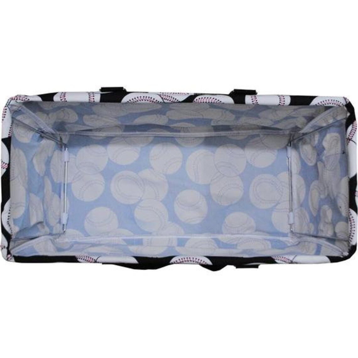 Monogrammed Baseball Utility Tote Collapsible Tote Tailgate Etsy