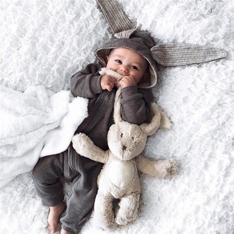 Baby Easter Pajamas Personlize Bunny Ear Onsie girls easter Etsy