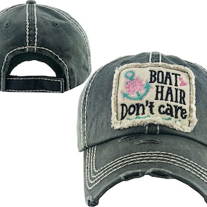 Women's Nauti Girl Boat Lake Anchor Cruise Yacht Fishing Hat