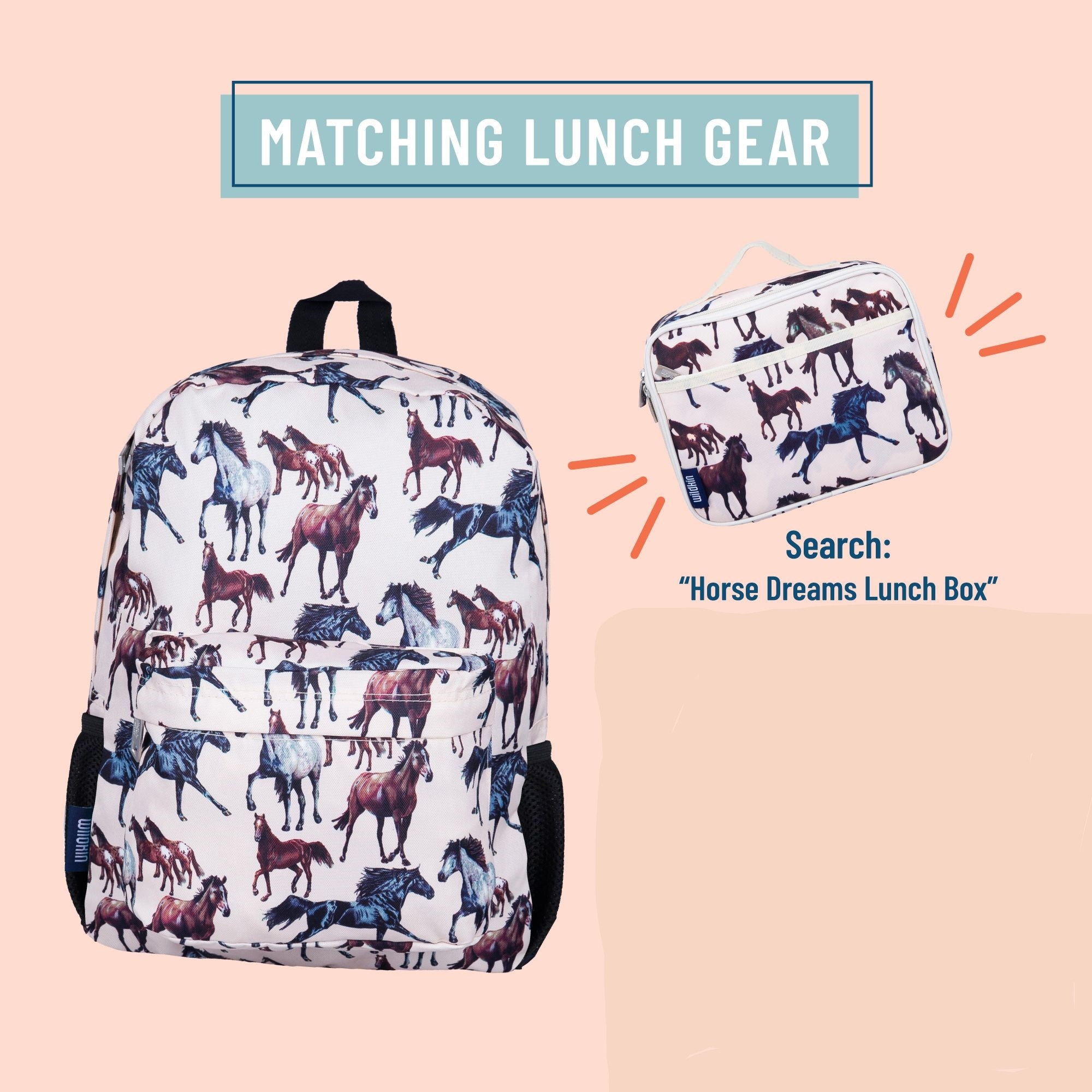Wildkin Insulated Fabric Lunch Box in Cardinal Red