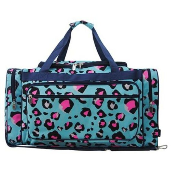 23 Inch Neon Cheetah Duffle 