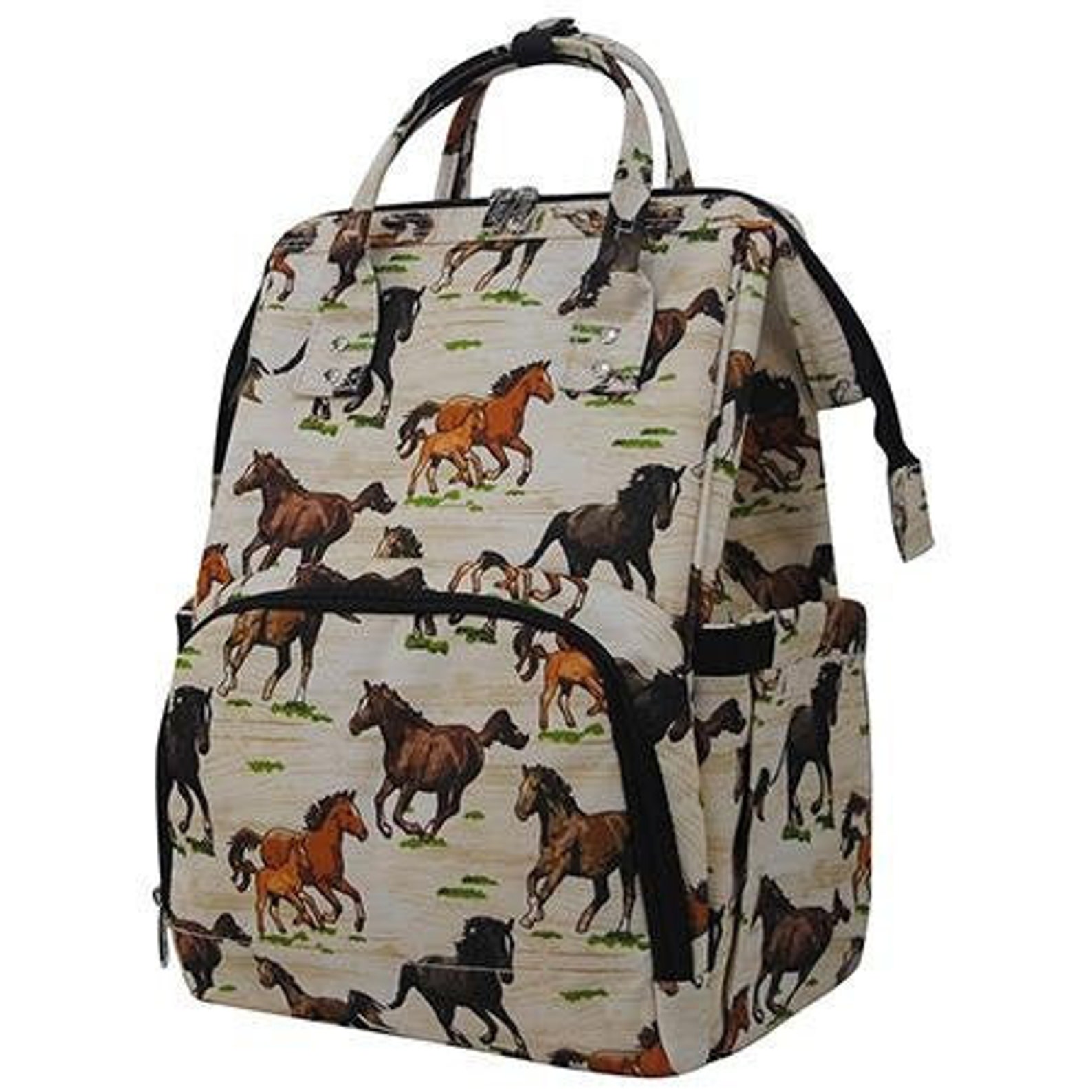 NGIL Horse Diaper Bag Backpack Monogrammed Monogram Backpack Etsy