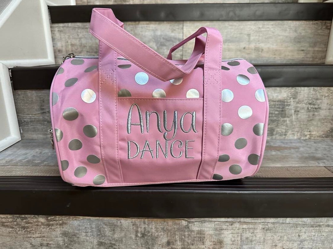 'Dance' Metallic Quilted Large Duffle Bag- Candy Pink