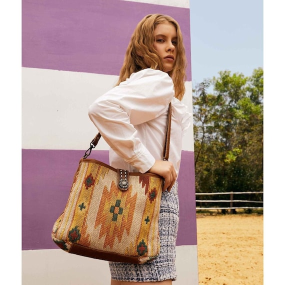 Monogram top shoulder bag