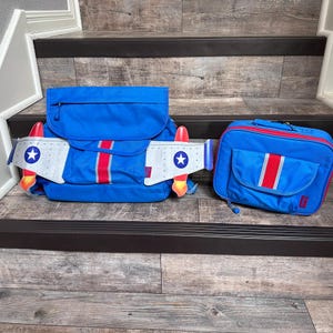 Personalized Bixbee Small Rocketflyer Backpack, Monogram Backpack Set, Backpack Set, Rocket Backpack Set