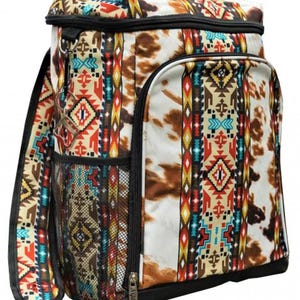 Monogrammed Tribal Backpack Cooler, Personalize Backpack Cooler, Backpack Cooler for hiking, Ballfield Backpack Cooler, Pool Backpack Cooler