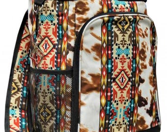 Monogrammed Tribal Backpack Cooler, Personalize Backpack Cooler, Backpack Cooler for hiking, Ballfield Backpack Cooler, Pool Backpack Cooler