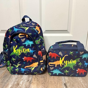 NGIL Small Toddler Dino backpack, Daycare Dinosaur Backpack, Dino lunch box, Monogram backpack, personalize backpack, kids dinosaur backpack
