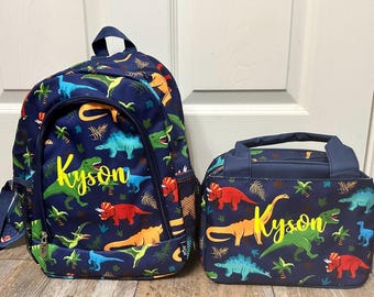 NGIL Small Toddler Dino backpack, Daycare Dinosaur Backpack, Dino lunch box, Monogram backpack, personalize backpack, kids dinosaur backpack