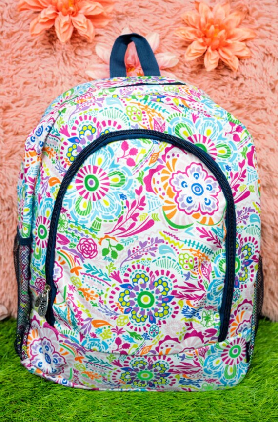 Colorful flower backpack hotsell