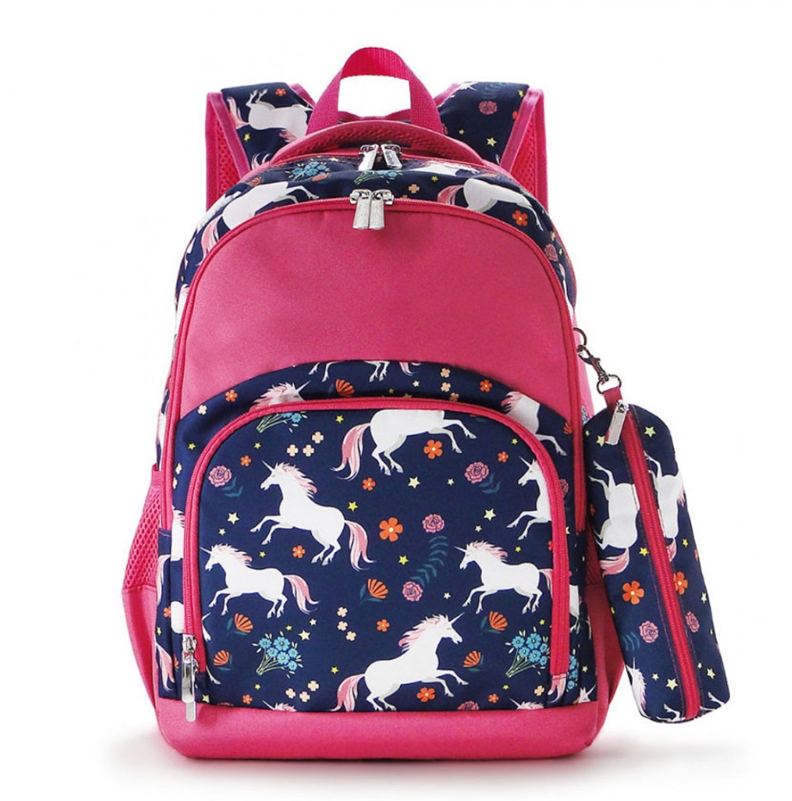Embroidered Unicorn Lunchbox & backpack. Girls Monogram Etsy