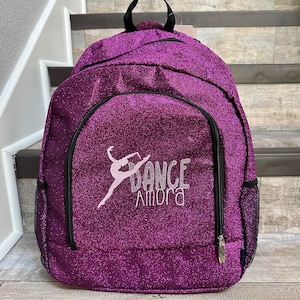 LARGE Purple Glitter Backpack, Monogram purple glitter backpack, personalize glitter backpack, girls backpack, girls glitter backpack