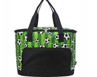 Monogrammed Soccer Cooler Bag, Personalized Cooler Bag, Soccer Cooler, Pool Insulated cooler, Personalized cooler, Soccer drink Carrier