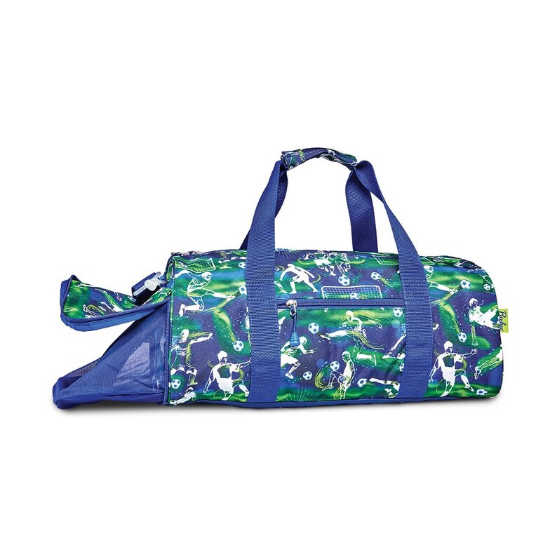 Blue and Green Soccer Duffle Soccer Bag Personalize Soccer Etsy