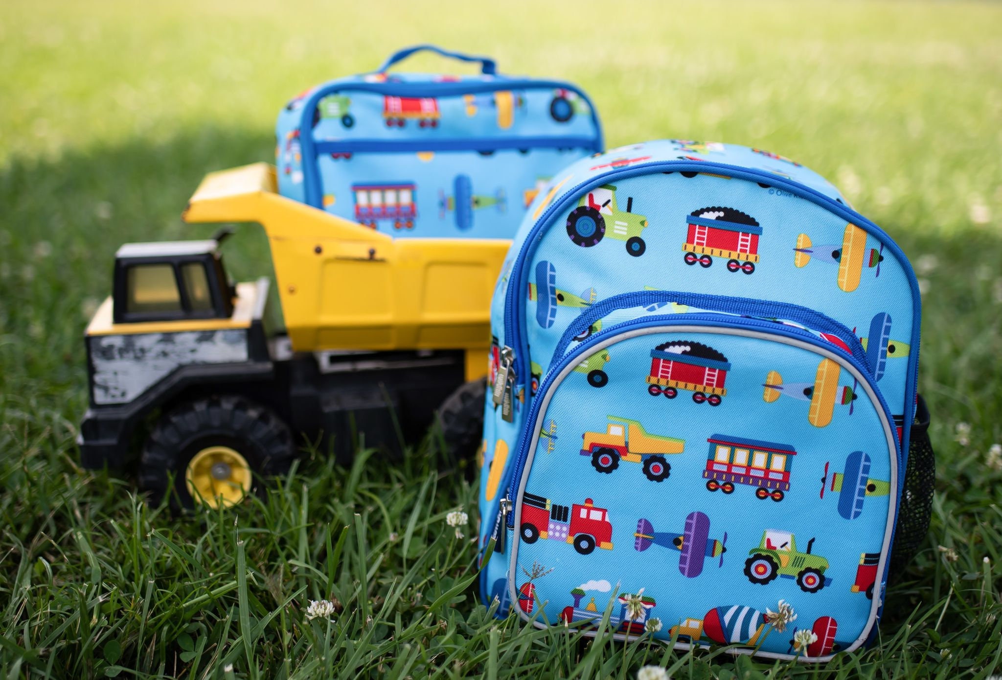 Wildkin Kids Lunch Bag - Trains, Planes and Trucks