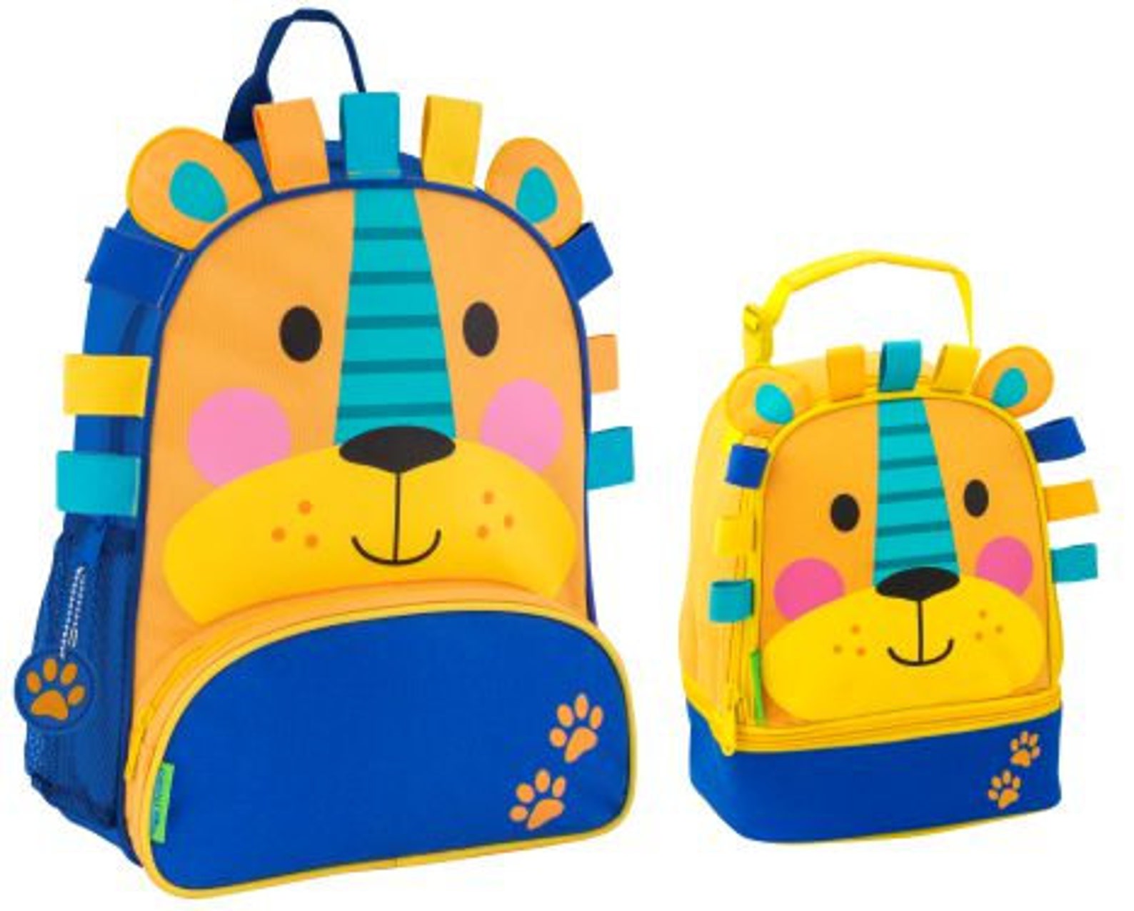 Lion sidekick backpack Lunchbox set stephen joseph lunch box Etsy