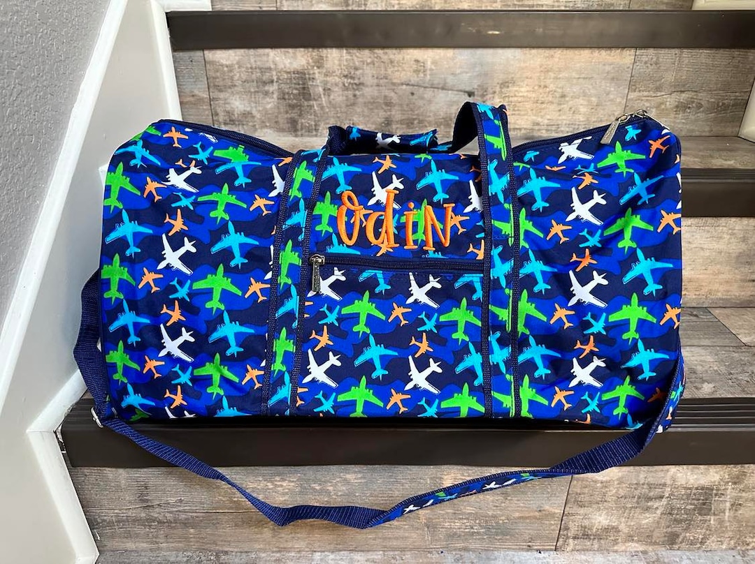 Personalize Take Flight Duffle, Airplane Duffle, Boys Personalize
