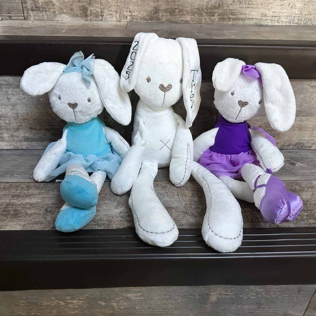 Long Ear Easter Bunny, Personalized Long Ear Easter Bunny - Etsy