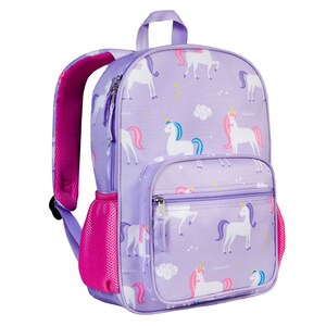 Wildkin Eco Unicorn Backpack lunchbox set, monogram backpack lunchbox set, personalized girl Unicorn backpack lunchbox set