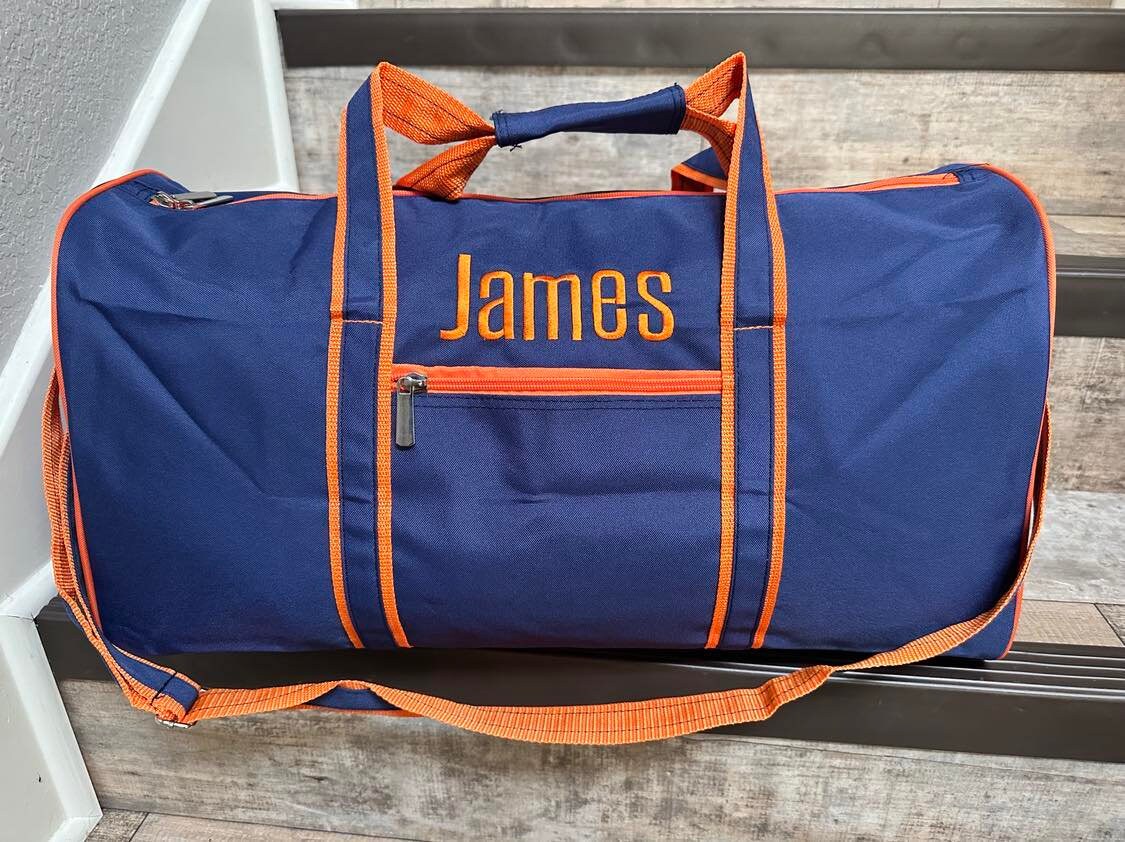 Blue and Orange Bag Etsy