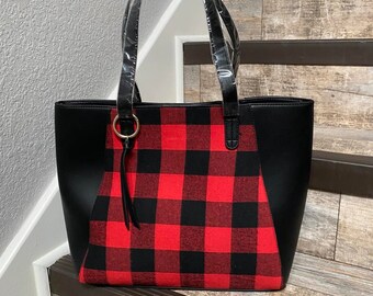 buffalo plaid pocketbook