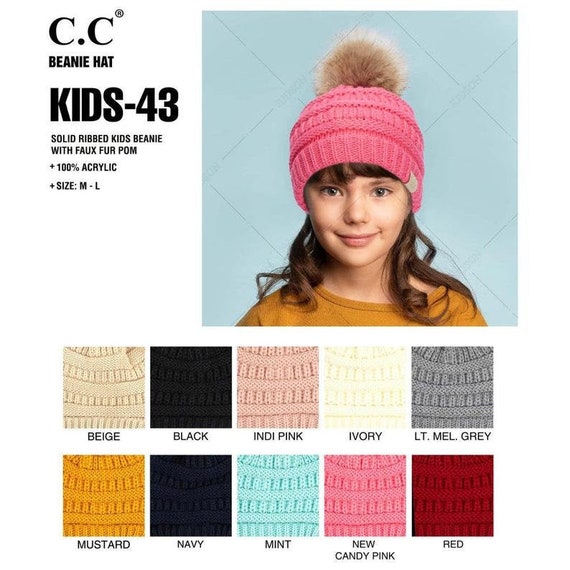 fur pom cc beanie hat 43