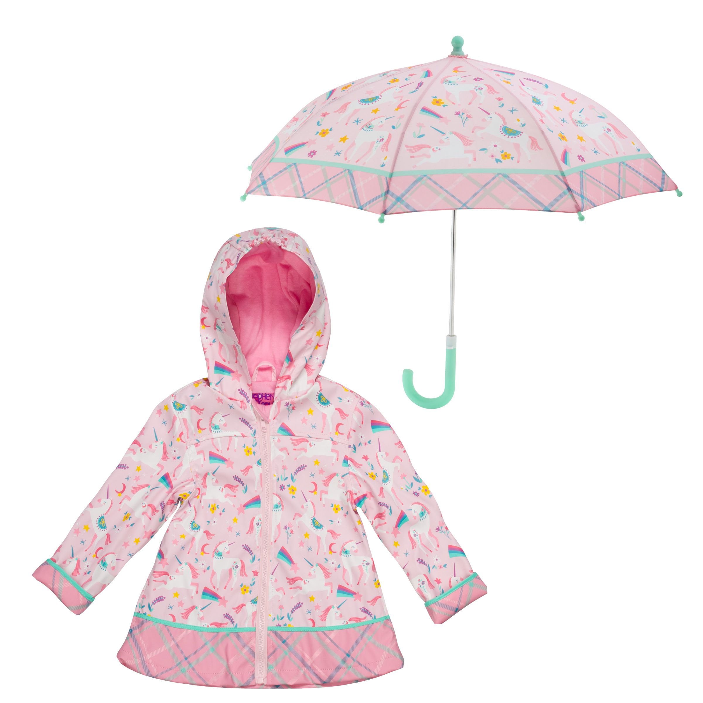 Pink unicorn raincoat sales