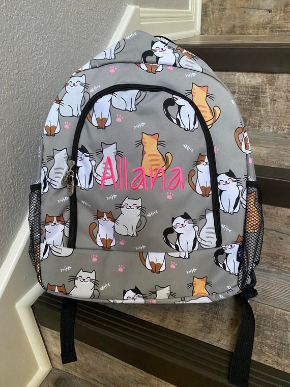 Cat themed backpack discount