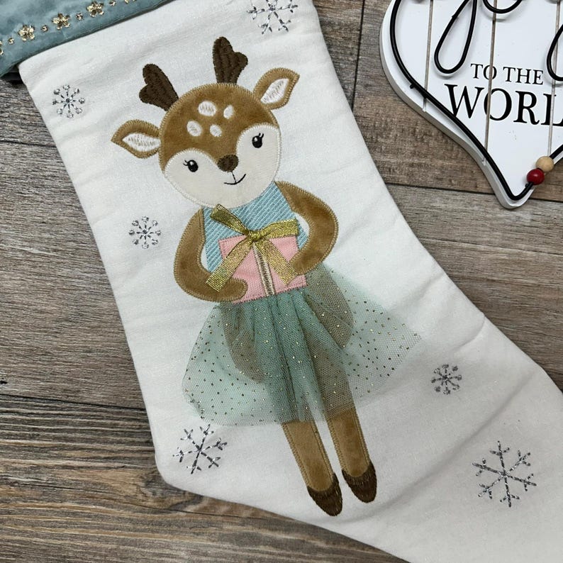 Mon Ami Reindeer Christmas Stocking - Thumbnail 3