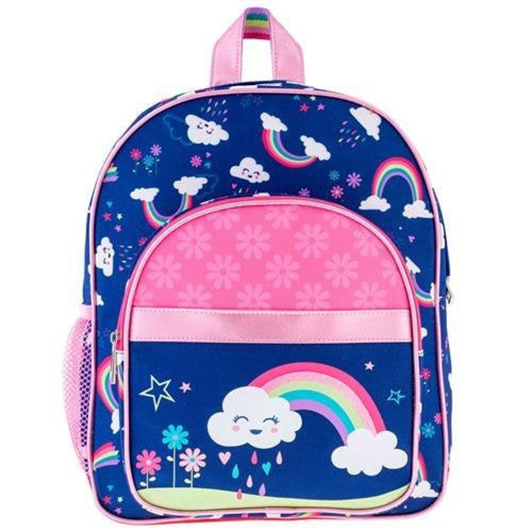Stephen Joseph Classic Rainbow Backpack Lunchbox Set, Personalized Unicorn Backpack and Lunchbox