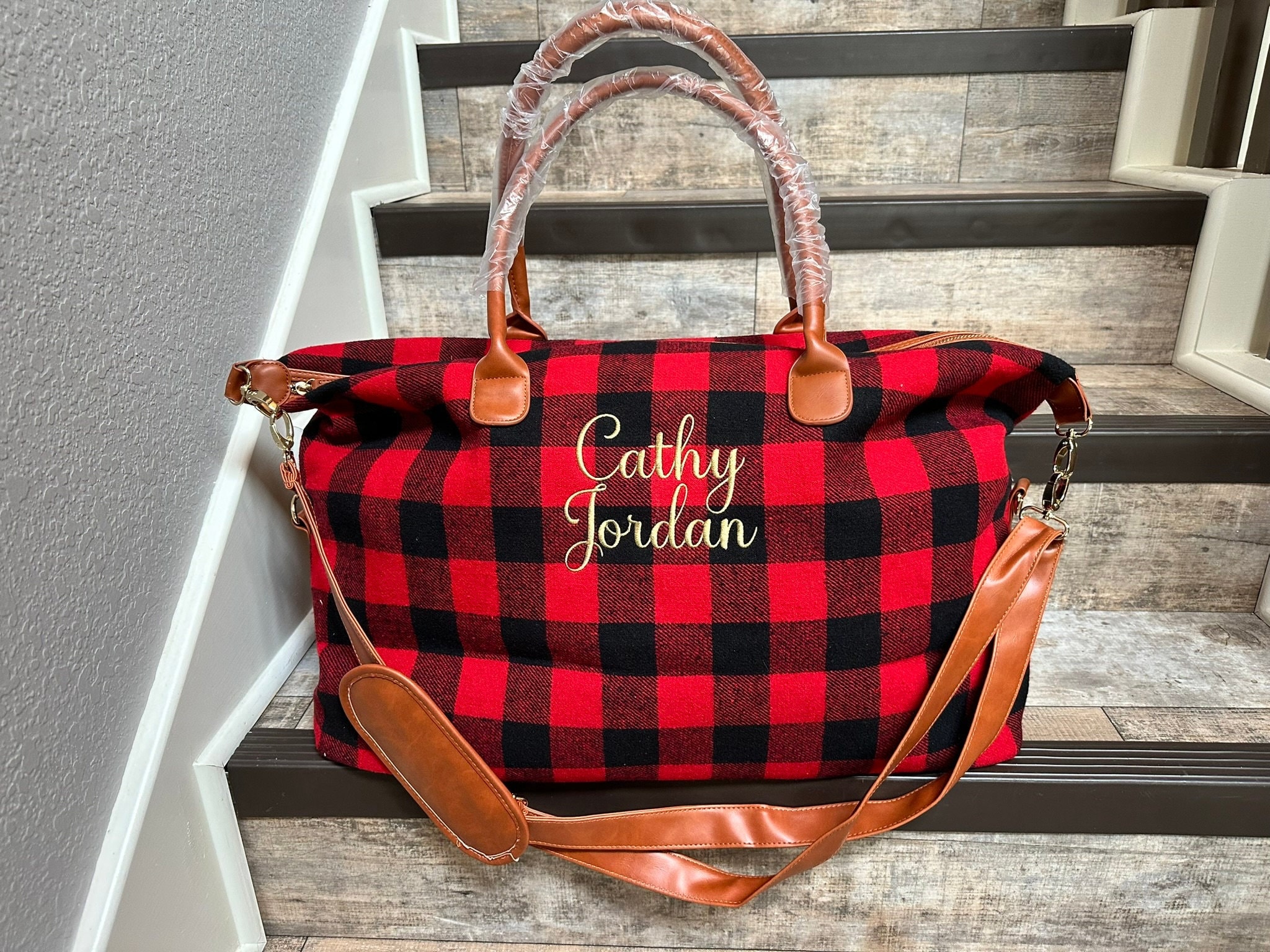 Buffalo plaid bag wholesale new arrivals