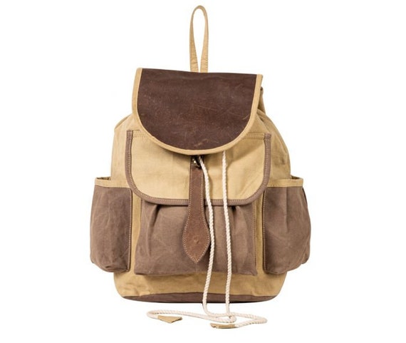 Chesternut Journey Canvas Backpack Bag, Country Style  display picture 3