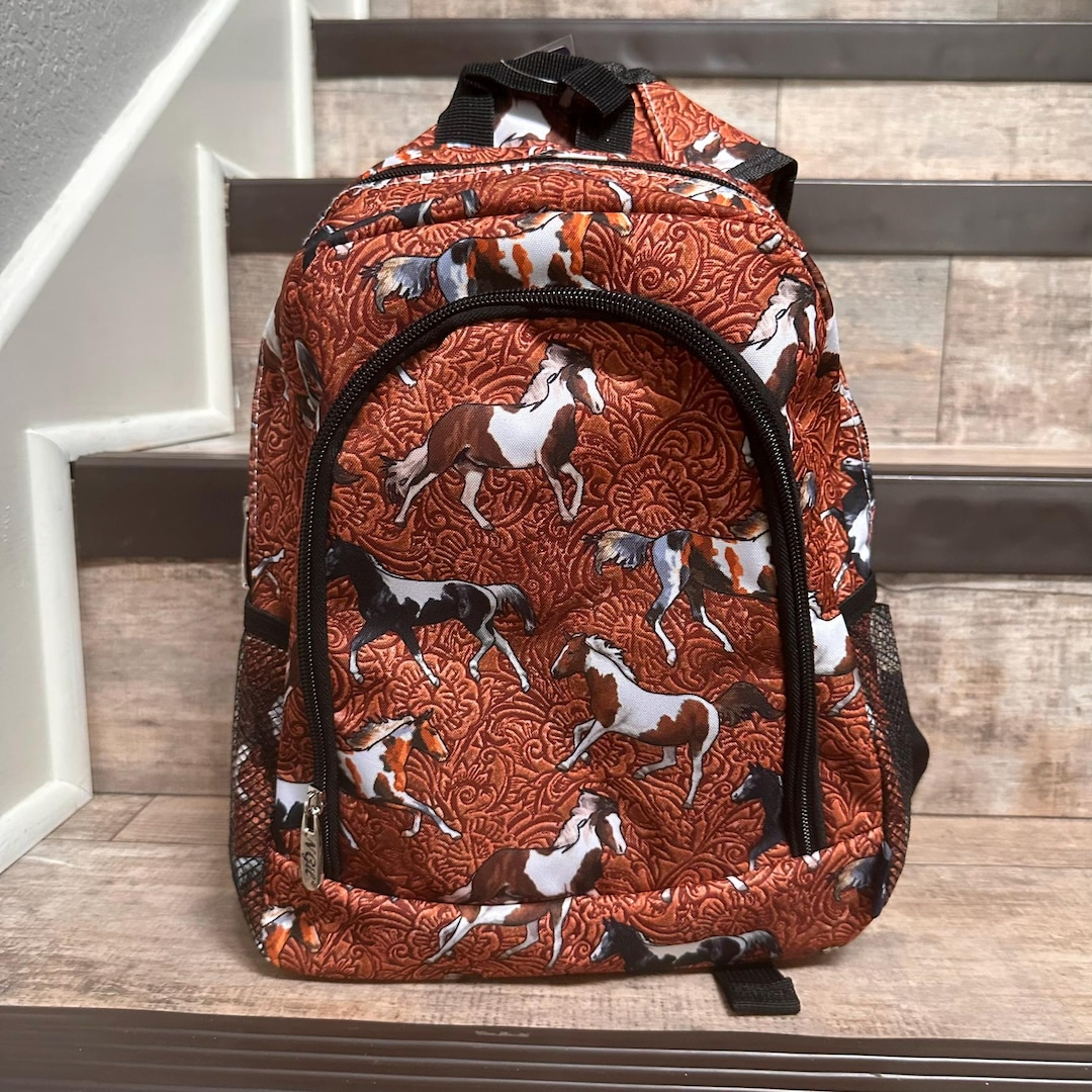 NGIL Small Toddler Horse Backpack, Horse Lunch Box, Kid Rodeo Backpack ...