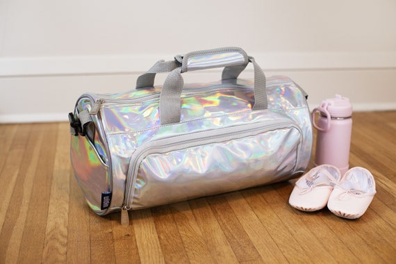Holographic Dance Bag Personalized Girl Dance Bag Girls Gym Bag Embroider Dance Bag Dance Bag Gymnastic Bag Etsy
