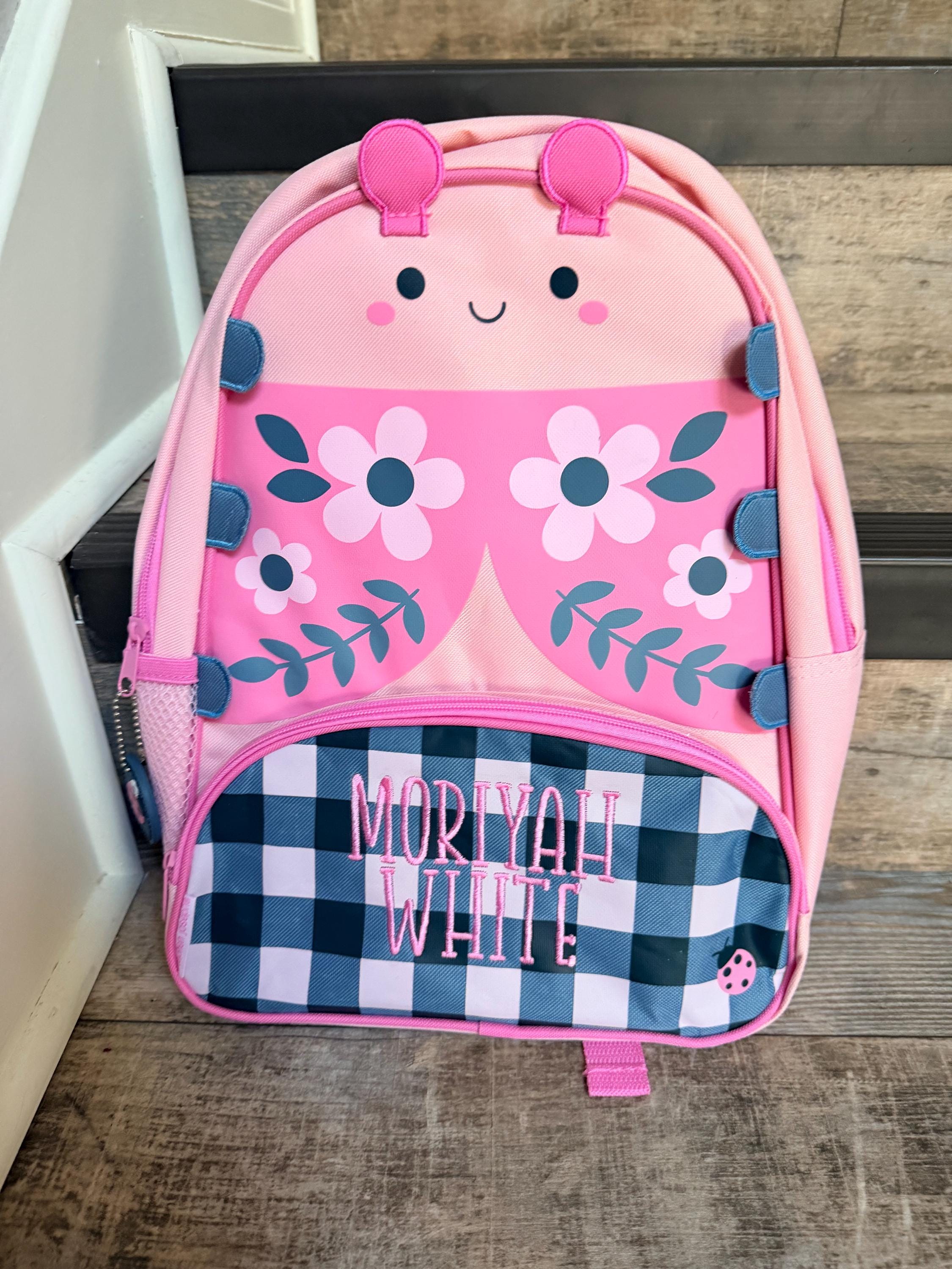 Personalized Embroidered Stephen Joseph Lady Bug Sidekick Backpack