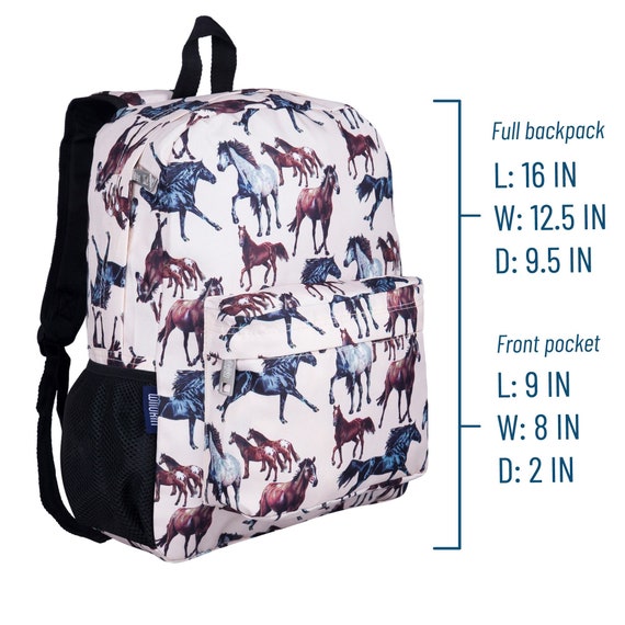 Horse backpack cheap and lunchbox