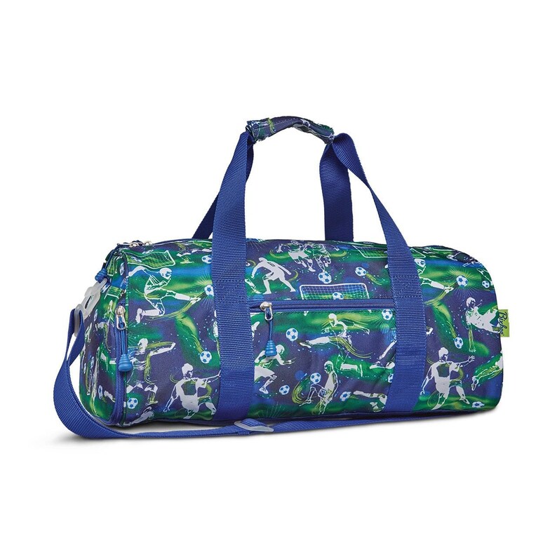 Blue and Green Soccer Duffle Soccer Bag Personalize Soccer Etsy