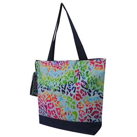 バッグ WACKOMARIASPEAK EASY / LEOPARD TOTE BLUE Amazon.com: Blue Leopard Print Tote Bag for Women Large