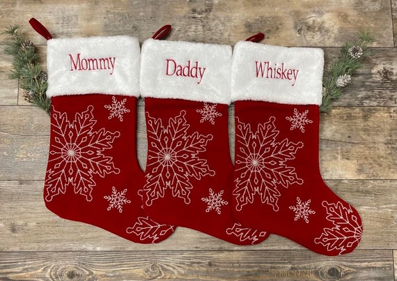 Red Bene Family Christmas Stockings Mom 