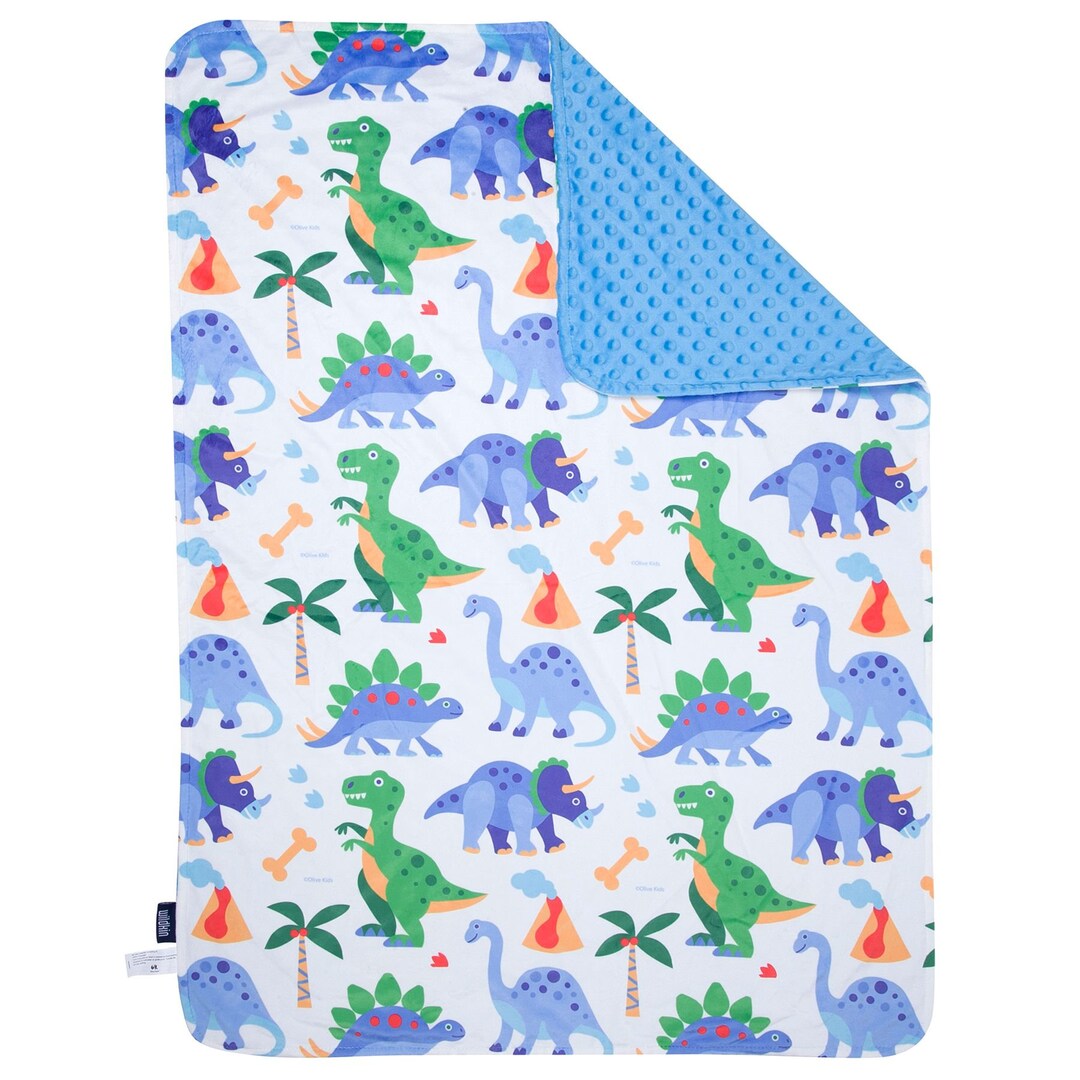 Dinosaur Plush Blanket Swaddler Toddler Blanket Etsy