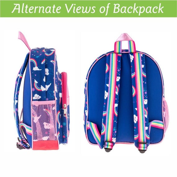 Stephen Joseph Classic Rainbow Backpack Lunchbox Set Personalized Unicorn Backpack and Lunchbox Set Preschool Lunchbox Backpack Etsy UK