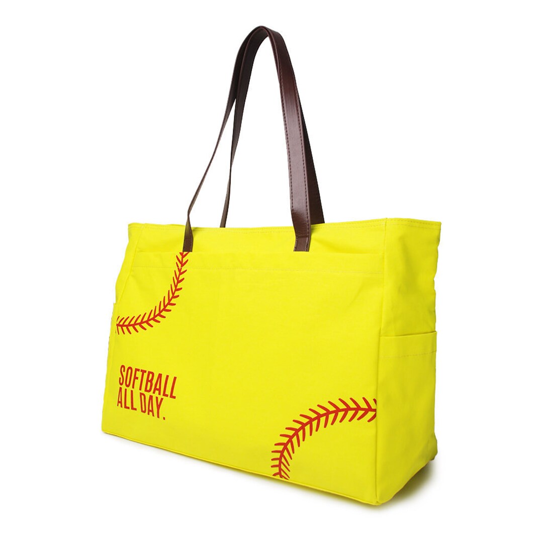 Softball Tote Bag Softball Mom Tote Softball Bag Etsy