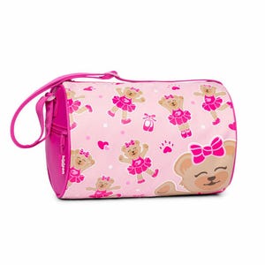Embroidered Bear Dancer Duffle bag, Dance Gift, girls dance duffle, Personalize Girl Dance duffle, girl personalized gift