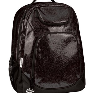 black glitter backpack