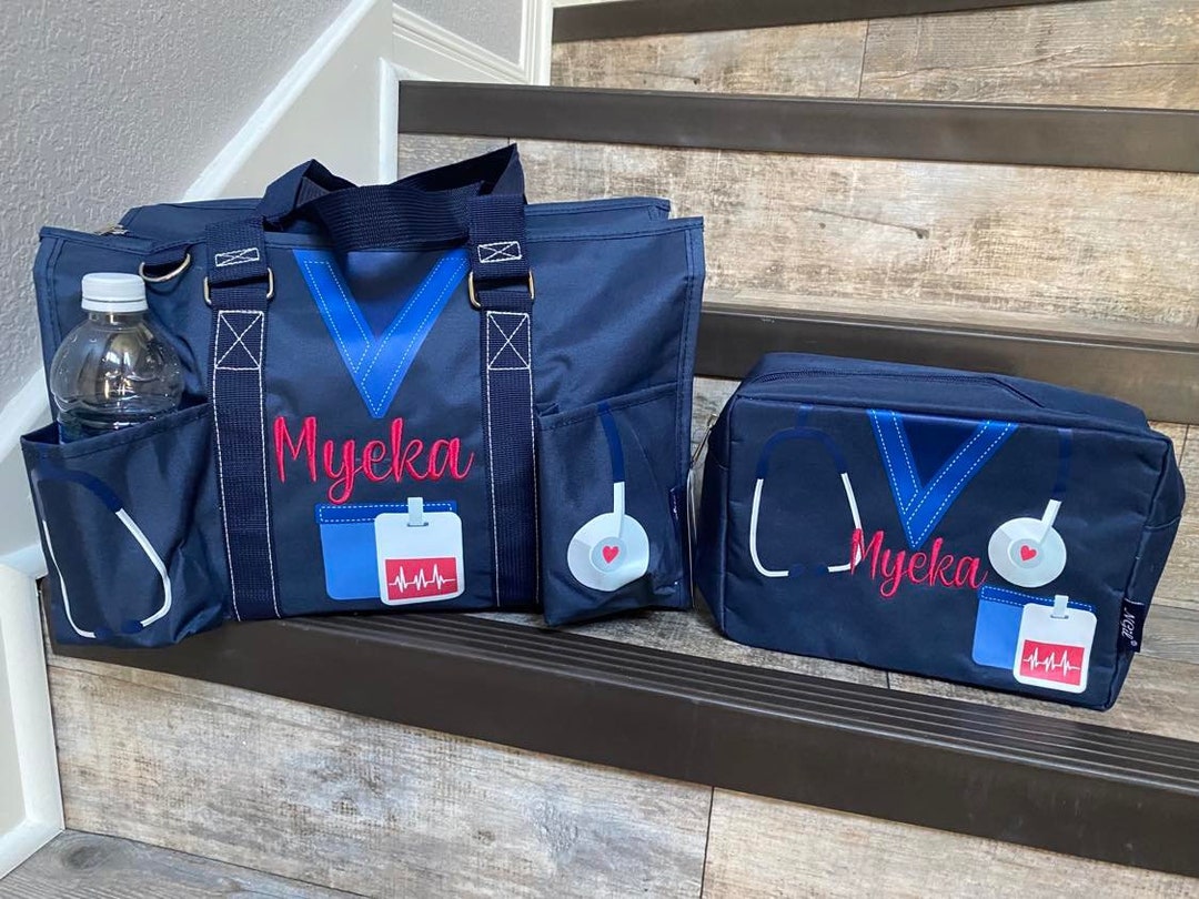 Scrub Nurse Small Organizer Tote Bag, Nurse Organizer Tote