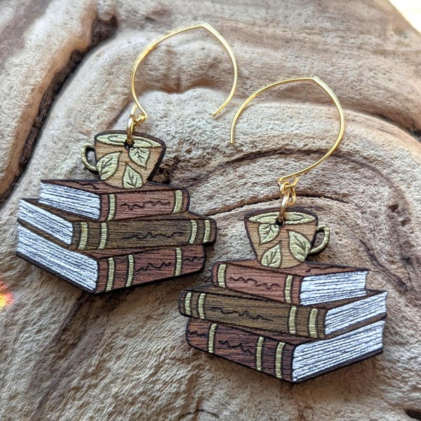 Book Earrings