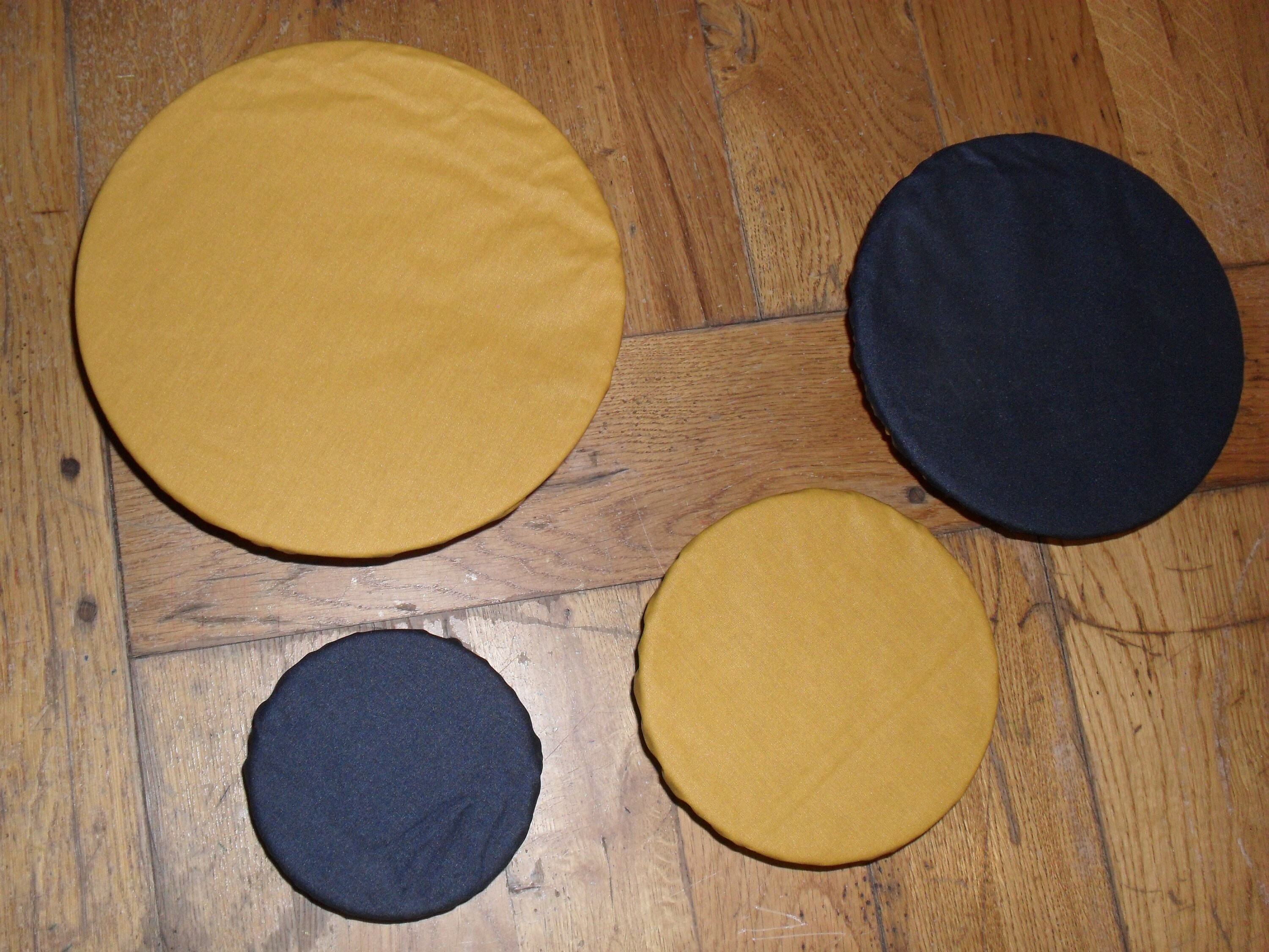 Lot de 4 Charlottes Couvre Plat | Plusieurs Coloris