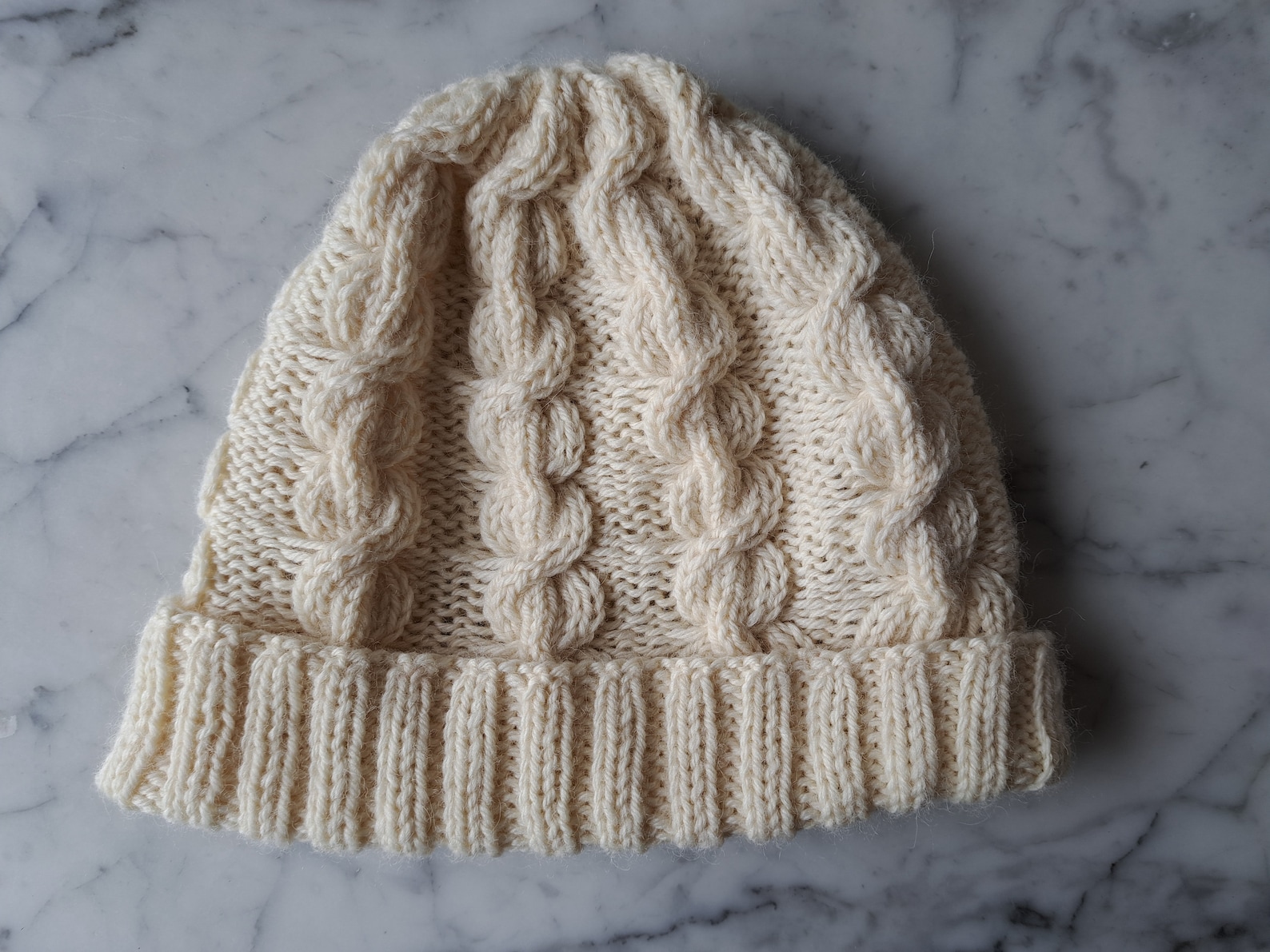 Aran Watchcap Knitting Pattern: Cable Knit Hat (PDF Download) - Etsy